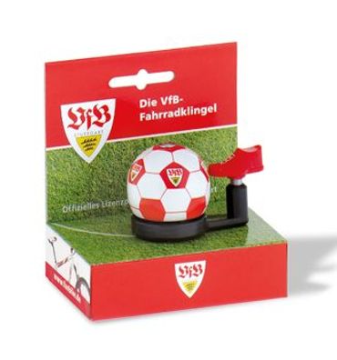 Fussball Bundesliga- Fahrradklingel "VFB Stuttgart", weiß/ rot