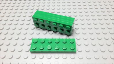 Lego 5 Platten 2x6 grün 3795 Set 6337 4204 5868 10199