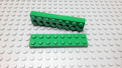 Lego 3 Platten 2x8 grün 3034 Set 8679 3804 6074 5887