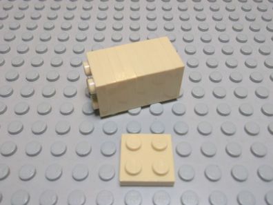 Lego 10 Platten 2x2 tan beige 3022 Set 10018 7250 4757 4504