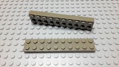 Lego 3 Platten 2x10 altdunkelgrau 3832 Set 7035 4177 3584 10030