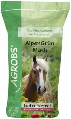 Agrobs Alpengrün Mash 15 kg - Verdauung Pferd getreidefrei melassefrei