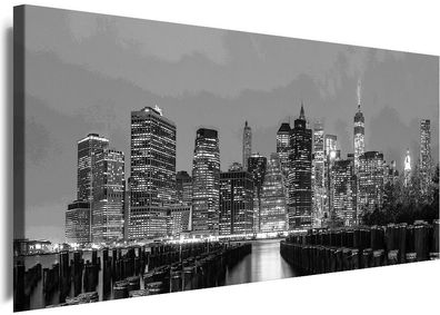 BILDER Leinwand New York City Stadt Panorama NY Wandbilder