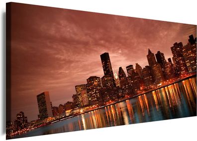 BILDER Leinwand New York City Stadt Panorama NY Wandbilder 4