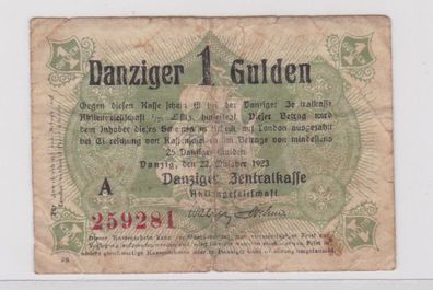1 Gulden Banknote Notgeld Danziger Zentralkasse AG 1923 Ro. 817 (137751)