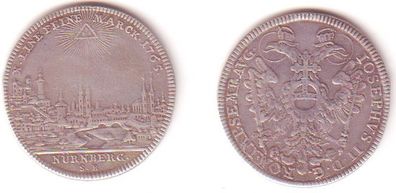 1 Taler Silber Münze Nürnberg Stadtansicht 1768 (MU0892)