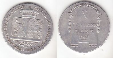 1 Taler Silber Münze Schaumburg Lippe 1802 (111956)