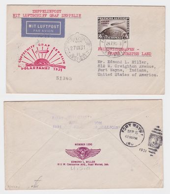 75316 Zeppelinpost Luftschiff Graf Zeppelin LZ 127 Polarfahrt 1931 4 RM Malyguin