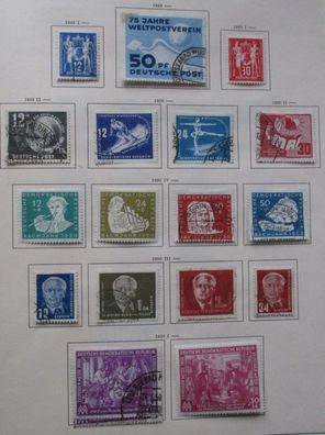 Briefmarken Sammlung DDR Deutsche Demokratische Republik 1949-1957 (110276)