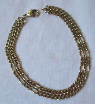 charmantes 585er Gold Glieder Damen Armband L 22,5 cm (125451)