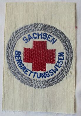 DDR Aufnäher DRK Deutsches Rotes Kreuz Sachsen Bergrettungswesen (112832)