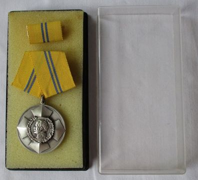 DDR Blücher-Medaille für Tapferkeit 900er Silber 1968 Bartel 225 a (122659)