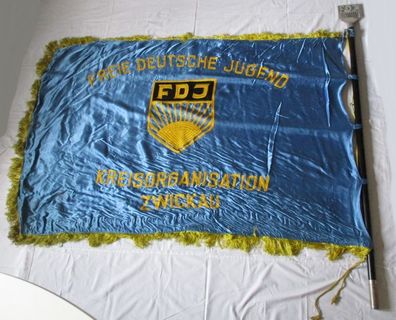 DDR Fahne FDJ Kreisorganisation Zwickau Freie Deutsche Jugend (135323)