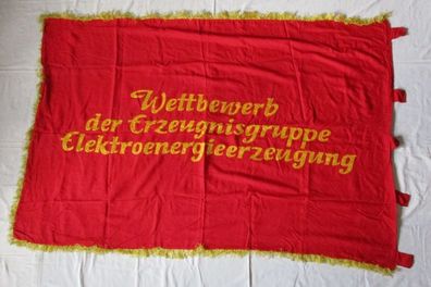 DDR Fahne Sieger Wettbewerb der Erzeugnisgruppe Elektroenergieerzeugung (135341)