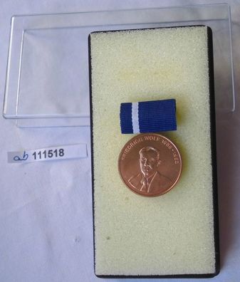 DDR Friedrich Wolf Medaille in Bronze im Etui (111518)