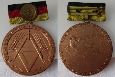 DDR Orden verdienter Techniker des Volkes im Original Etui Bartel 61 d (143072)
