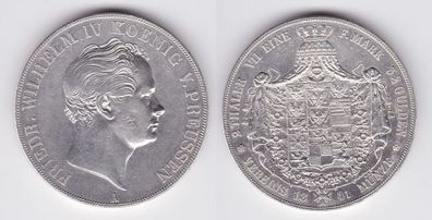 Doppeltaler Silber Münze Preussen Fr. Wilhelm IV. 1841 A (112319)