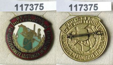 emaillierte DDR Medaille Berg- und Hüttenwesen (117375)