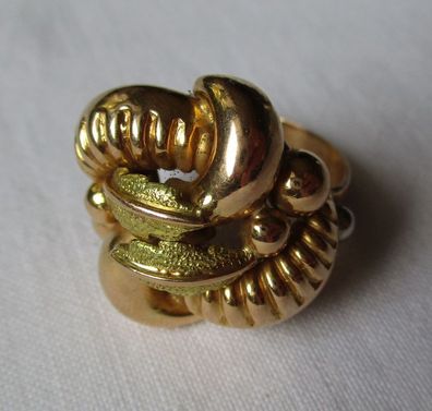 extravaganter Damen Ring aus 750er Gold Bicolor kunstvolles Design (122819)