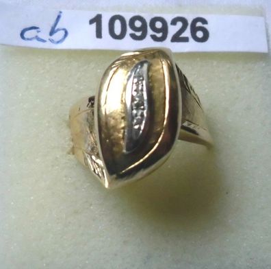 hochwertiger Damenring 750er Gold mit 3 kleinen Diamanten (109926)