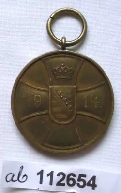 Sachsen Altenburg Tapferkeitsmedaille 1915 Bronze 1. Weltkrieg (112654)