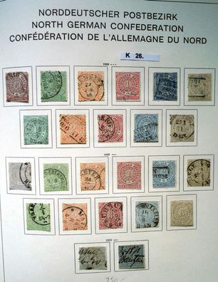 schöne hochwertige Briefmarkensammlung Norddeutscher Postbezirk komplett