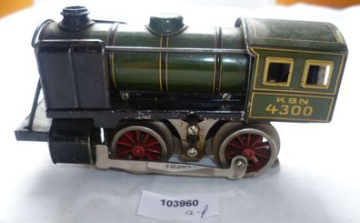 seltene alte Dampflokomotive KBN 4300 elektrisch Spur 0 Bub um 1930