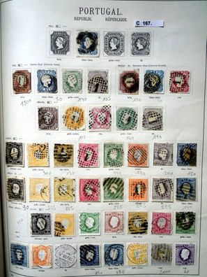 seltene Briefmarkensammlung Portugal 1853 bis 1937 fast komplett