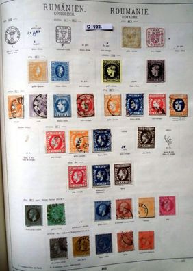 seltene Briefmarkensammlung Rumänien 1862 bis 1938 fast komplett