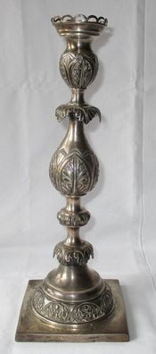 seltener russischer 84 Zolotnik Silber Kerzenleuchter aus St. Petersburg 1875