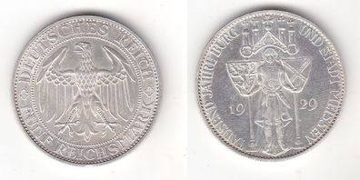 Silber Münze 5 Mark 1000 Jahre Stadt Meißen 1929 E Jäger 339 (117301)