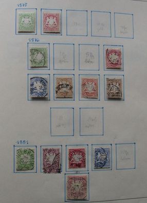 umfangreiche Briefmarken Sammlung Bayern 1871 bis 1920 (130412)