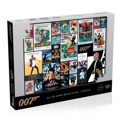 Puzzle Winning Moves - James Bond Movie Poster 1000