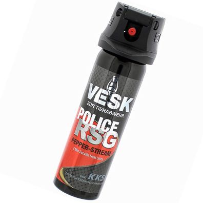 VESK RSG - POLICE Pfefferspray Stream 63ml Weitstrahl (411,90€ / L)