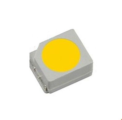 Superhelle SMD-LED PLCC2, FM-3528 WDD Tageslicht-Weiß 2200mcd 120° 20mA ,50St.