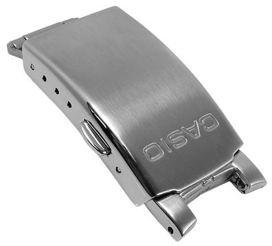 Casio G-Shock Faltschließe 18mm Edelstahl silbern MTP-4700D-1AV