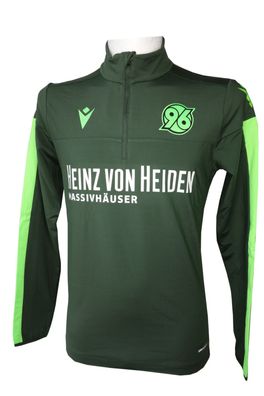 Macron Hannover 96 Trainingssweater olivgrün + schwarz, Gr. S-4XL, 58014277/4251