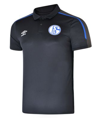 UMBRO FC Schalke 04 Team Polo Shirt, schwarz 90586U