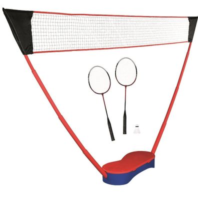 Viva Sport BadmintonSet Mobiles FederballSet mit Bällen, Schlägern und Netz