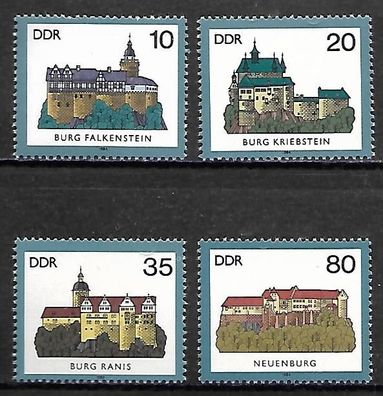 DDR postfrisch Michel-Nummer 2910-2913