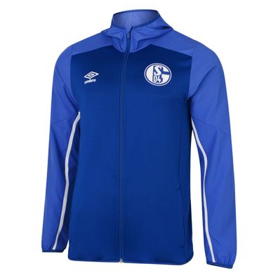 UMBRO FC Schalke 04 Team Kapuzen Jacke Hoodie, blau, 90574U