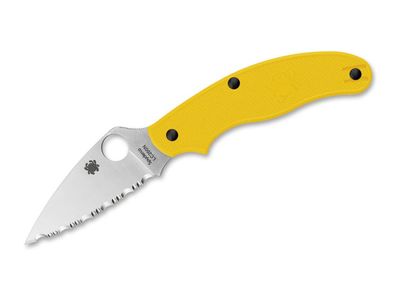 Spyderco UK Penknife Salt Serrated Yellow