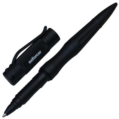 Enforcer Tactical Pen Kugelschreiber Aluminiumgehäuse schwarz, Magnetbox Schachtel