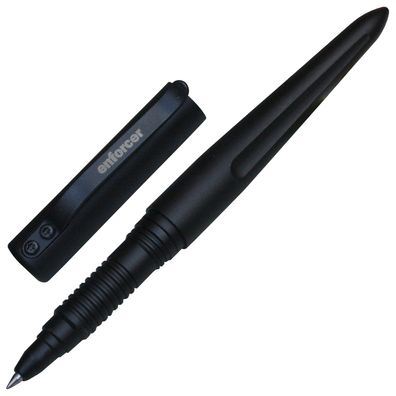 Enforcer Tactical Pen Kugelschreiber Aluminiumgehäuse schwarz, Magnetbox Schachtel