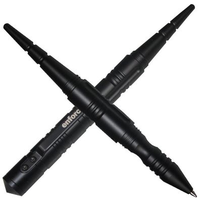 Enforcer Tactical Pen II Kugelschreiber mit Glasbrecher schwarz, Magnetbox Schachtel