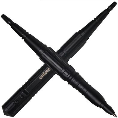 Enforcer Tactical Pen I Kugelschreiber mit Glasbrecher schwarz, Magnetbox Schachtel