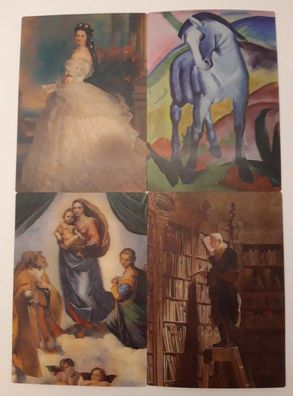 3 D Ansichtskarte Gemälde Kunst Bild Postkarte Wackelkarte Hologrammkarte hochformat