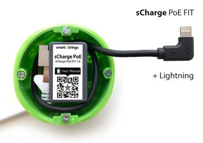 smart things s28 L sCharge PoE FIT L Ethernet mit Apple Lightning Connector für sDo