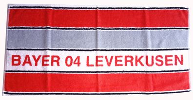 Bayer 04 Leverkusen Handtuch 100 x 50 cm, Querstreifen - 14,95 €