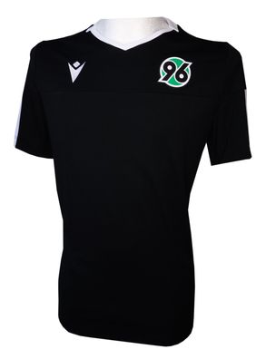 Macron Hannover 96 Poly T-Shirt, schwarz/ weiss, Gr. L